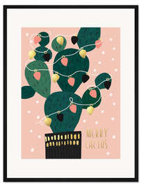 Gerahmter Kunstdruck Merry Kaktus