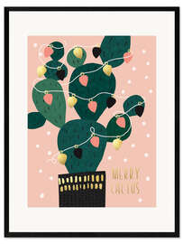 Framed art print Merry Cactus