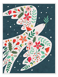 Wall print  dove of peace - Charlotte Pepper