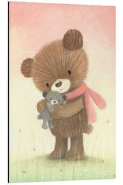 Stampa su alluminio Bear friends