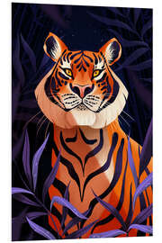 Quadro em PVC Tiger portrait