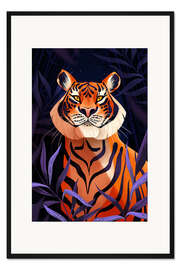 Gerahmter Kunstdruck Tiger Porträt