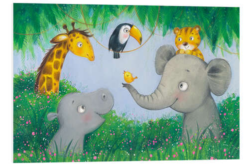 Foam board print Jungle friendship