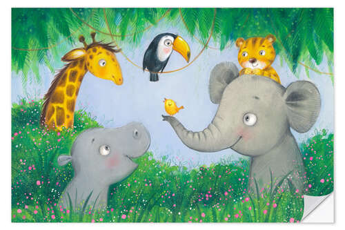 Wall sticker Jungle friendship