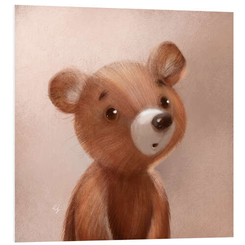 Foam board print cute bear