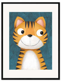 Framed art print Cat child henry