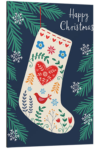 Stampa su alluminio Christmas sock