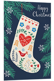 Cuadro de PVC Christmas sock