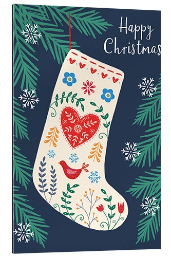 Cuadro de plexi-alu Christmas sock