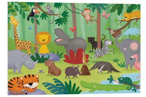 Foam board print Jungle party