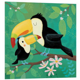 Tableau en PVC Toucan dad with child