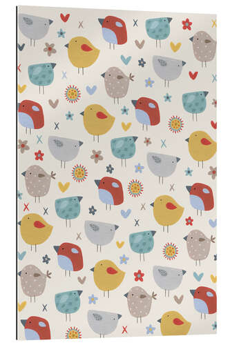 Galleritryk Allover print with birds