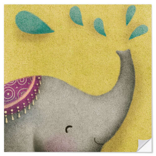 Vinilo para la pared Baby elephant lui