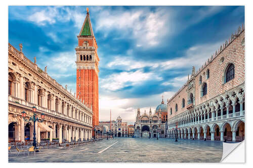 Selvklebende plakat St. Mark's Square