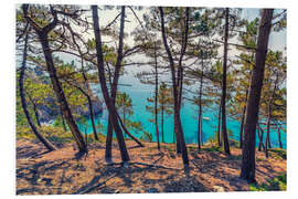 Foam board print French Brittany Coastline