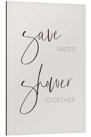 Magnettafel Save water - shower together