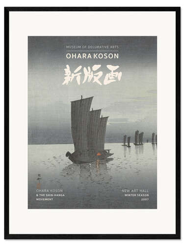 Ingelijste kunstdruk Fishing Boats – Winter Season, 2007