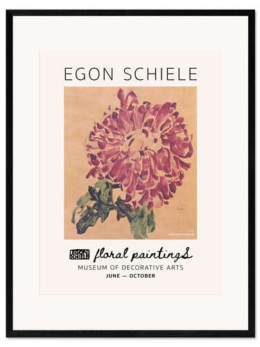 Impresión de arte enmarcada Floral Paintings – Chrysanthemum, 1910 I