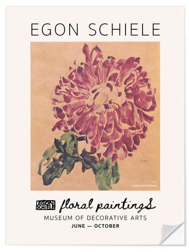 Wall sticker Floral Paintings – Chrysanthemum, 1910 I