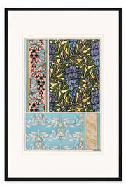 Gerahmter Kunstdruck Blauregen