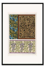 Gerahmter Kunstdruck Blauregen I