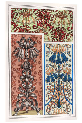 Tableau en verre acrylique Fritillaire impériale, Fritillaria imperialis