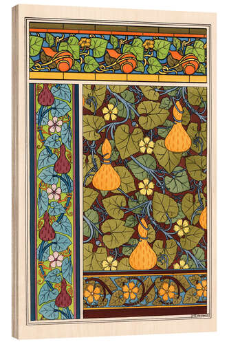 Quadro de madeira Bottle gourd II