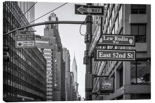 Quadro em tela Street intersection in Midtown Manhattan