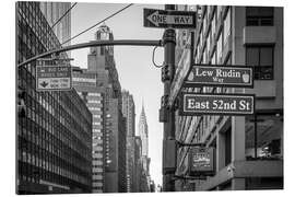 Tableau en plexi-alu Street intersection in Midtown Manhattan