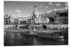 Hartschaumbild Brühlsche Terrasse in Dresden