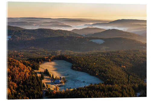 Acrylglasbild Blick vom Feldberg über den Schwarzwald