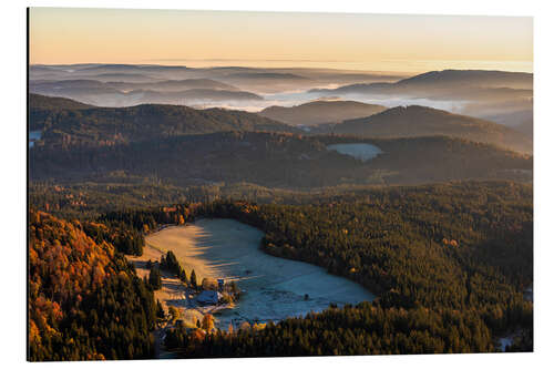 Aluminiumsbilde View from the Feldberg over the Black Forest