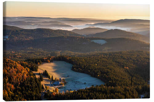 Canvas print View from the Feldberg over the Black Forest