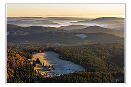 Poster  View from the Feldberg over the Black Forest - Dieterich Fotografie
