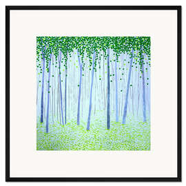 Gerahmter Kunstdruck Neblige Wälder