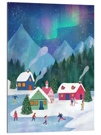 Quadro em plexi-alumínio Under Northern Lights