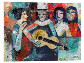 Tableau en PVC A musician and his women