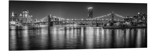 Stampa su alluminio Brooklyn Bridge panorama