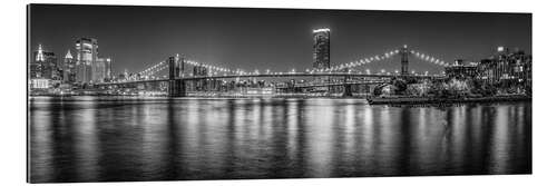 Tableau en plexi-alu Brooklyn Bridge panorama