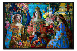 Gerahmter Kunstdruck Drei Musen