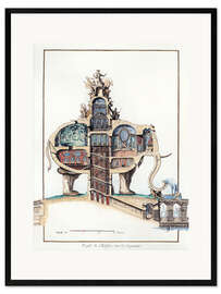 Kehystetty taidepainatus Pleasure palace in the form of a colossal elephant