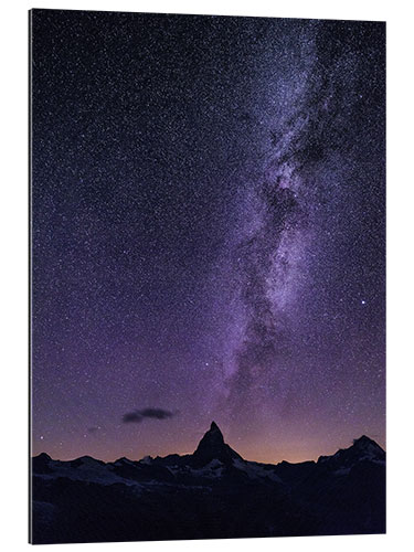 Gallery print Matterhorn in the light of the stars