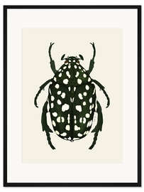 Gerahmter Kunstdruck Grüner Käfer