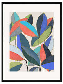 Gerahmter Kunstdruck Ficus Blätter