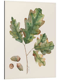 Magnettafel Eichenblätter