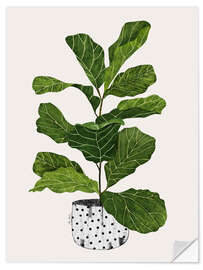 Vinilo para la pared Fiddle leaf plant