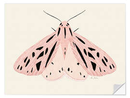 Selvklebende plakat Pink moth