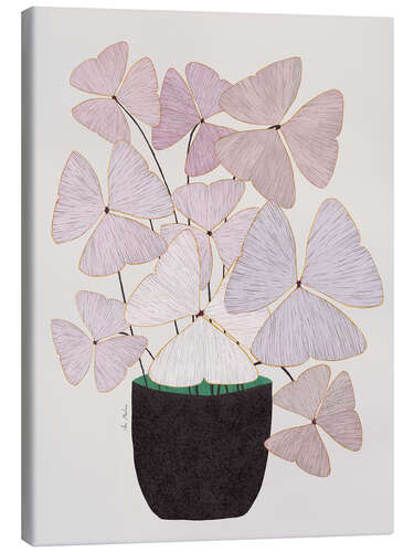 Stampa su tela Pink Clovers