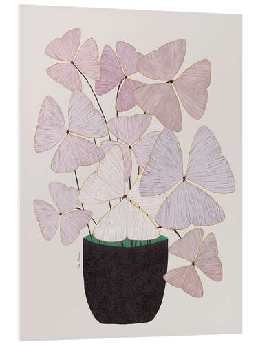 Quadro em PVC Pink Clovers