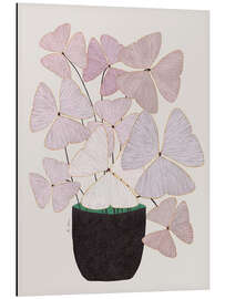 Magnettafel Rosa Kleeblätter